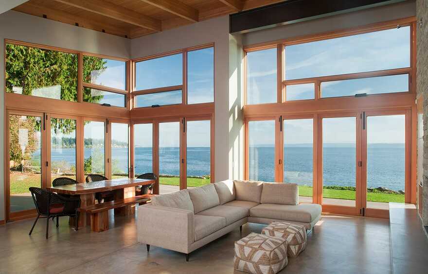 open living space, Bainbridge Island  Coates Design Architects