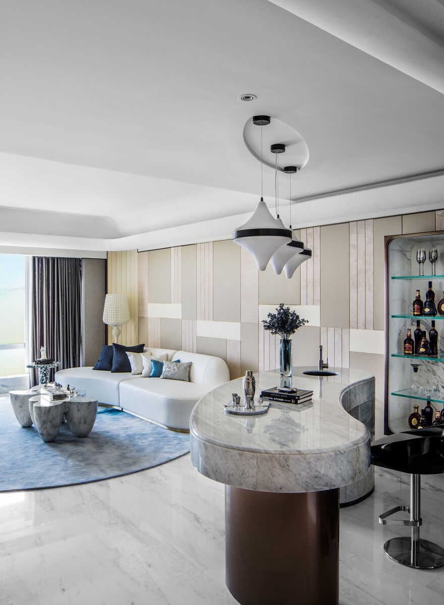 bar, living room, by T.K. Chu Design