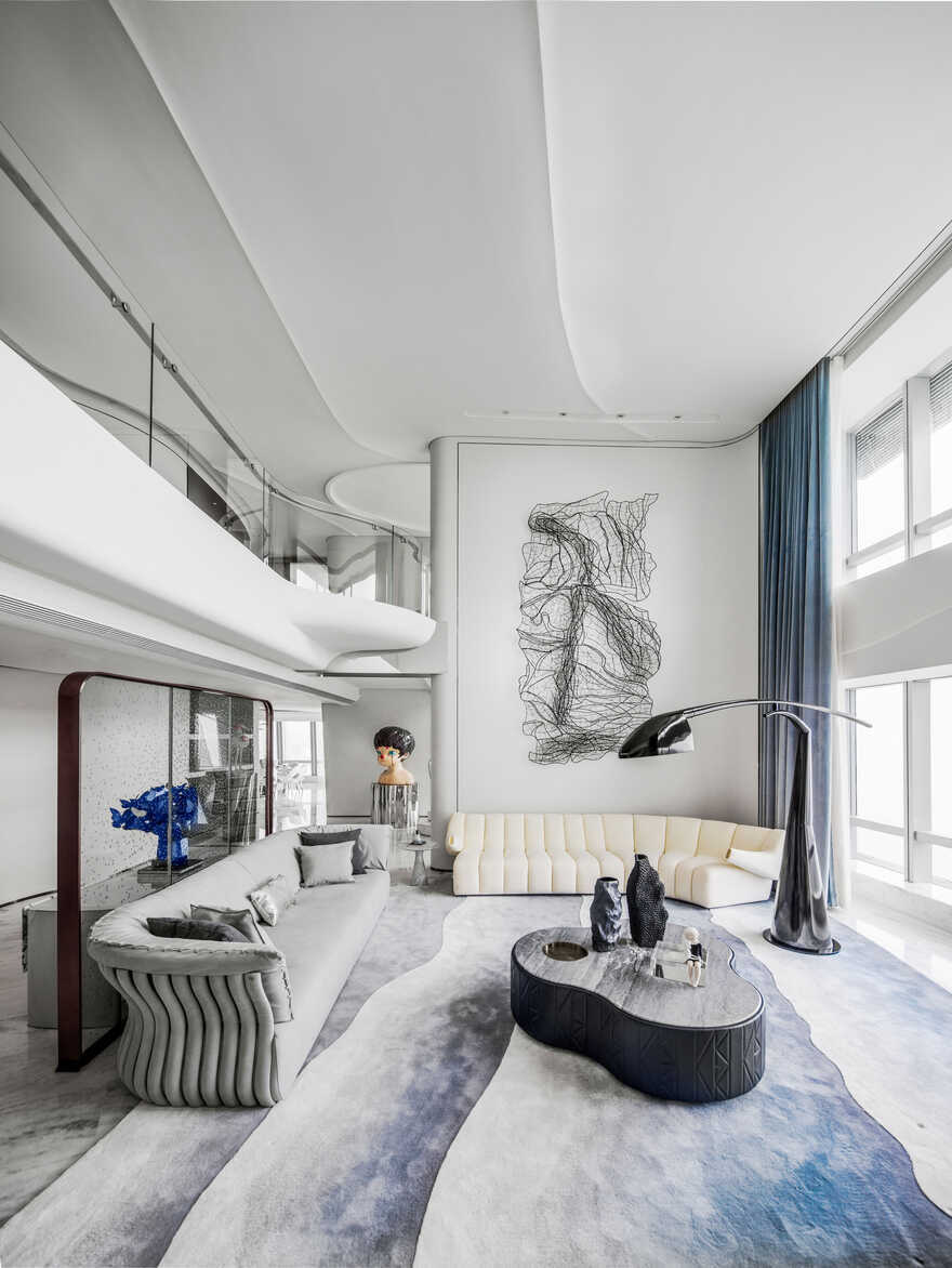 living room by T.K. Chu Design