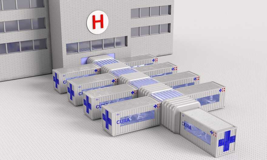 Architect in Italy turns shipping containers into hospitals for treating Covid-19