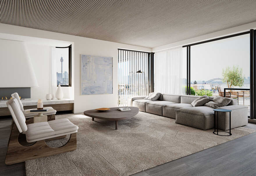 living room / Luigi Rosselli Architects