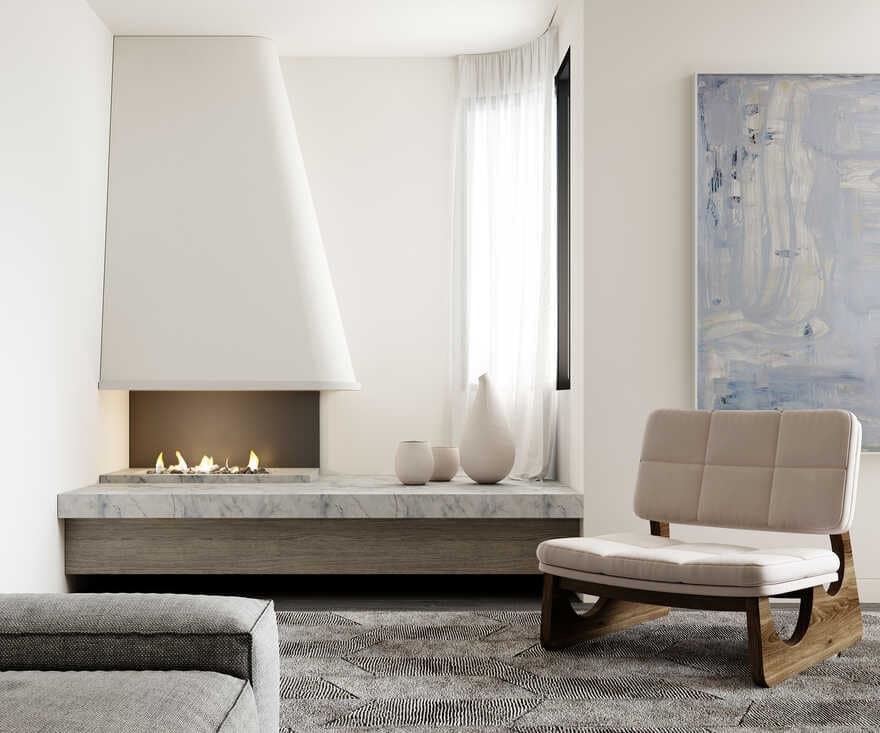 fireplace / Luigi Rosselli Architects