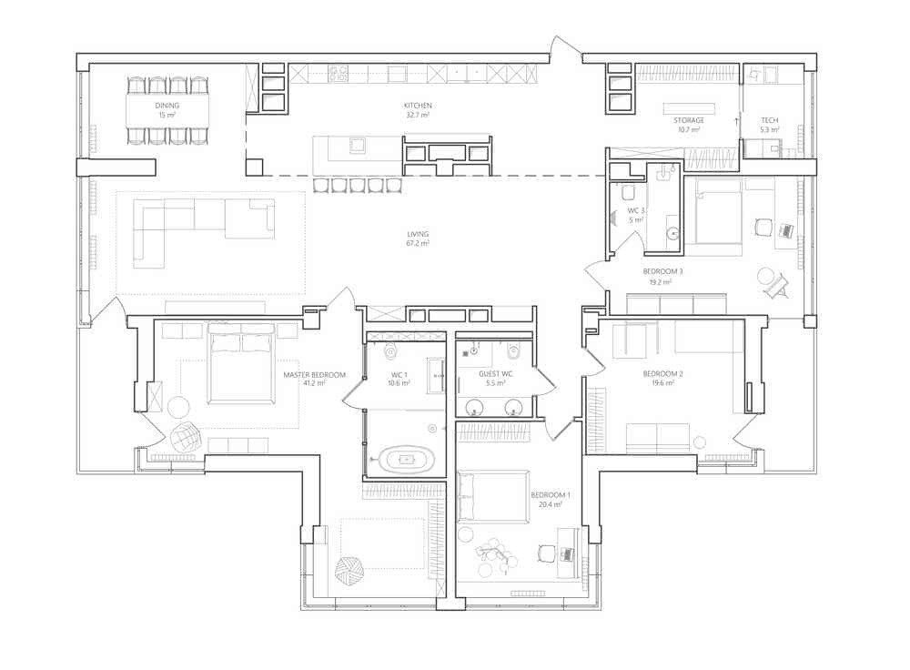 plan apartment