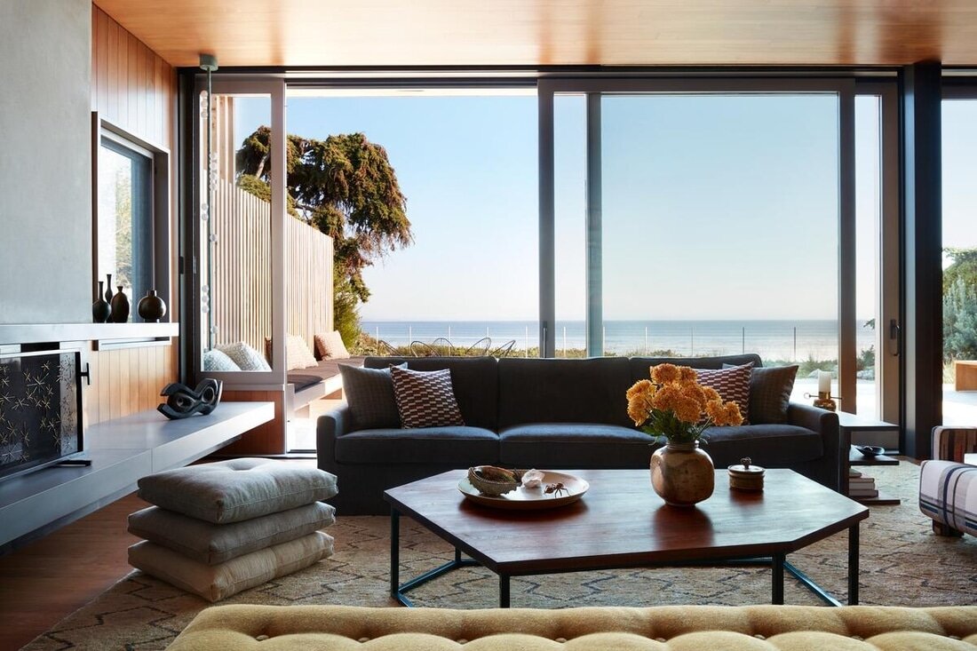 living room, Feldman Architecture