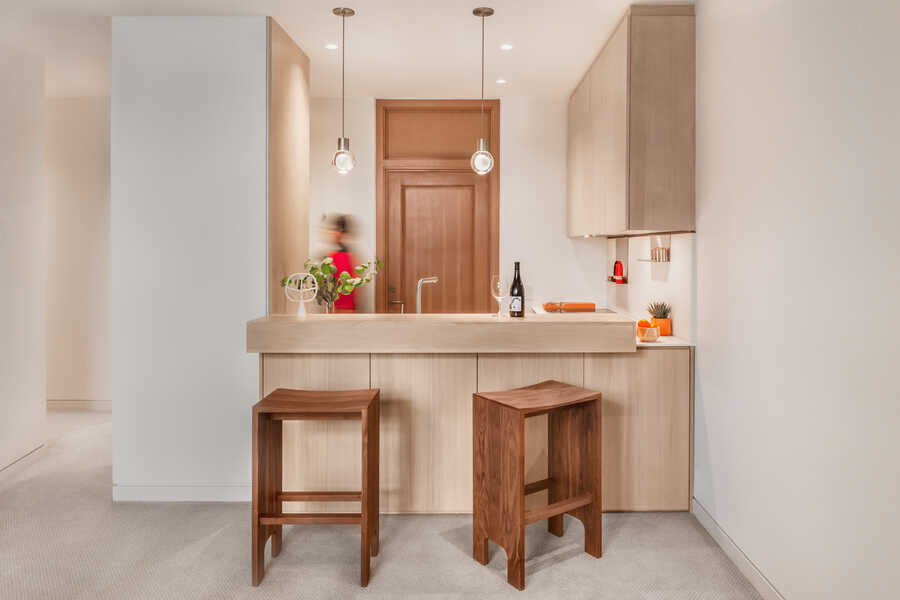By Removing a Wall Full of Cabinets, this Small Kitchen Feels Larger and Looks Refreshed