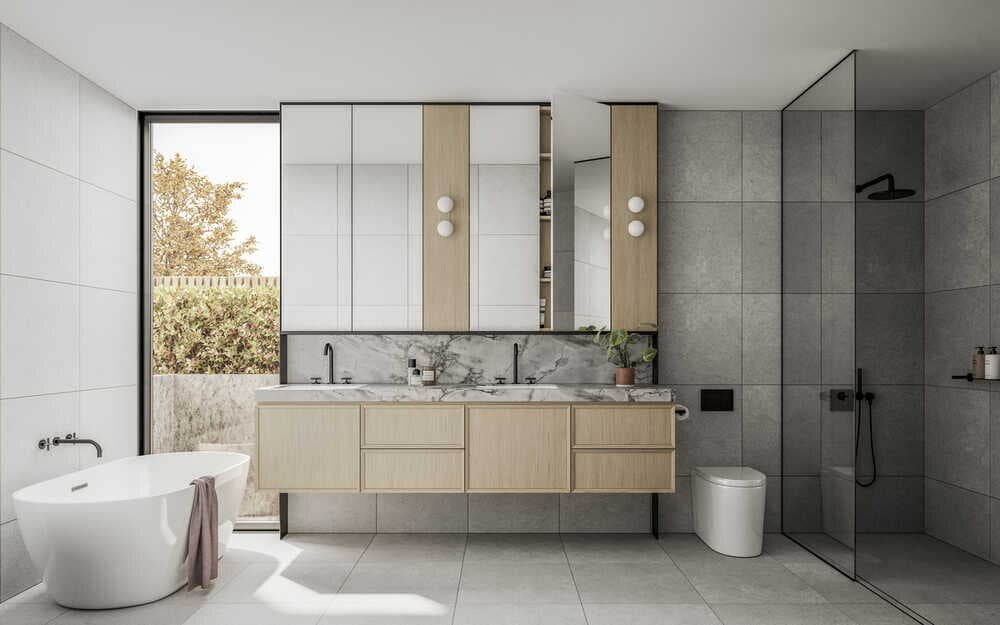 bathroom by Megowan Architectural