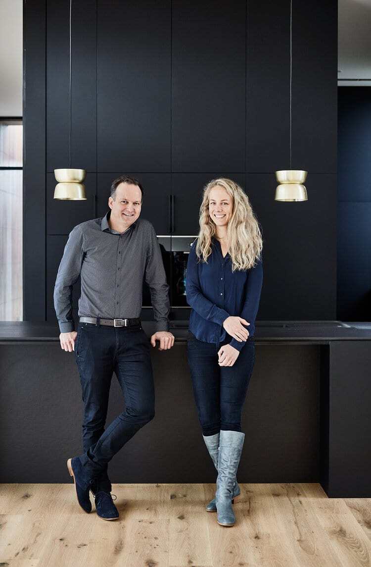 Benjamin Stibbard and Kate Fitzpatrick of Auhaus Architecture. Picture: Mike Baker