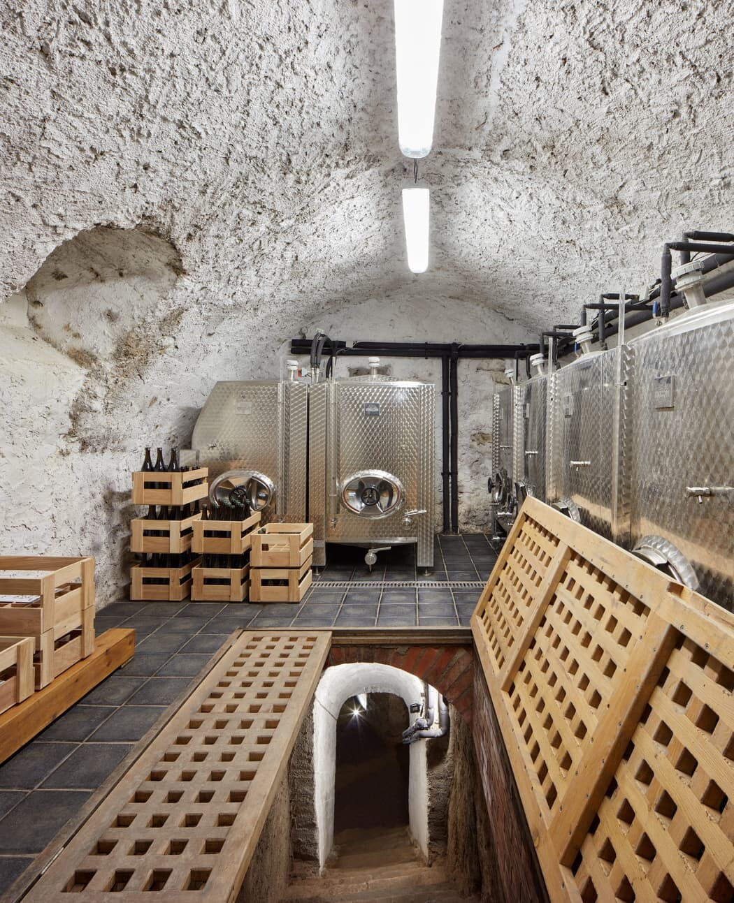 ORA Designed a Winery in a Renaissance House with a View of a Capuchin Garden