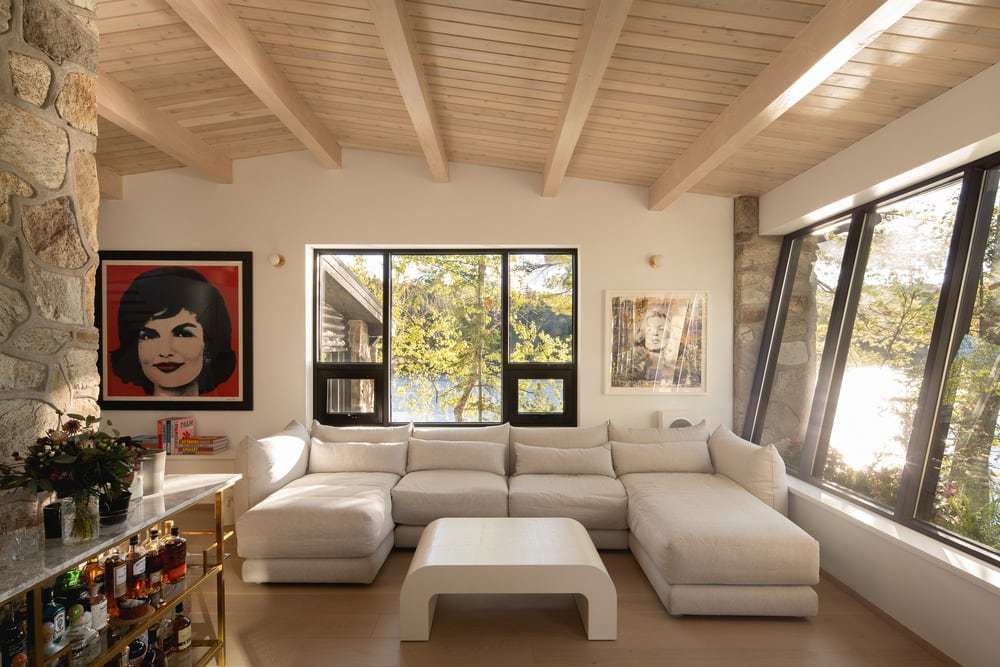 living room by Paul Bernier Architecte