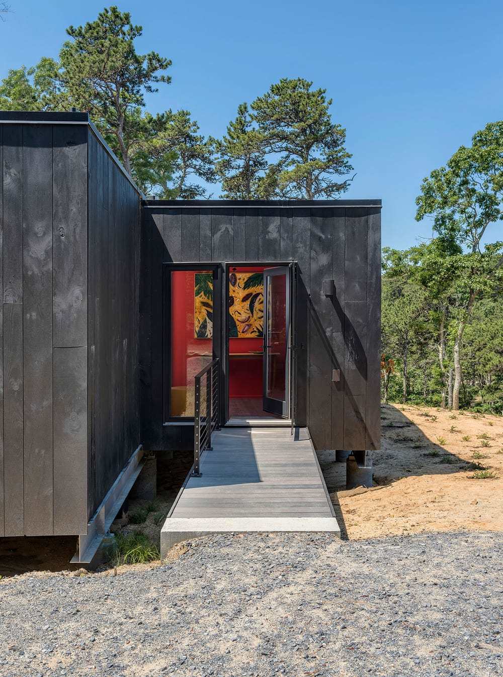 Warp House, Prefabricated Home Designed for a Retired Artist from Boston