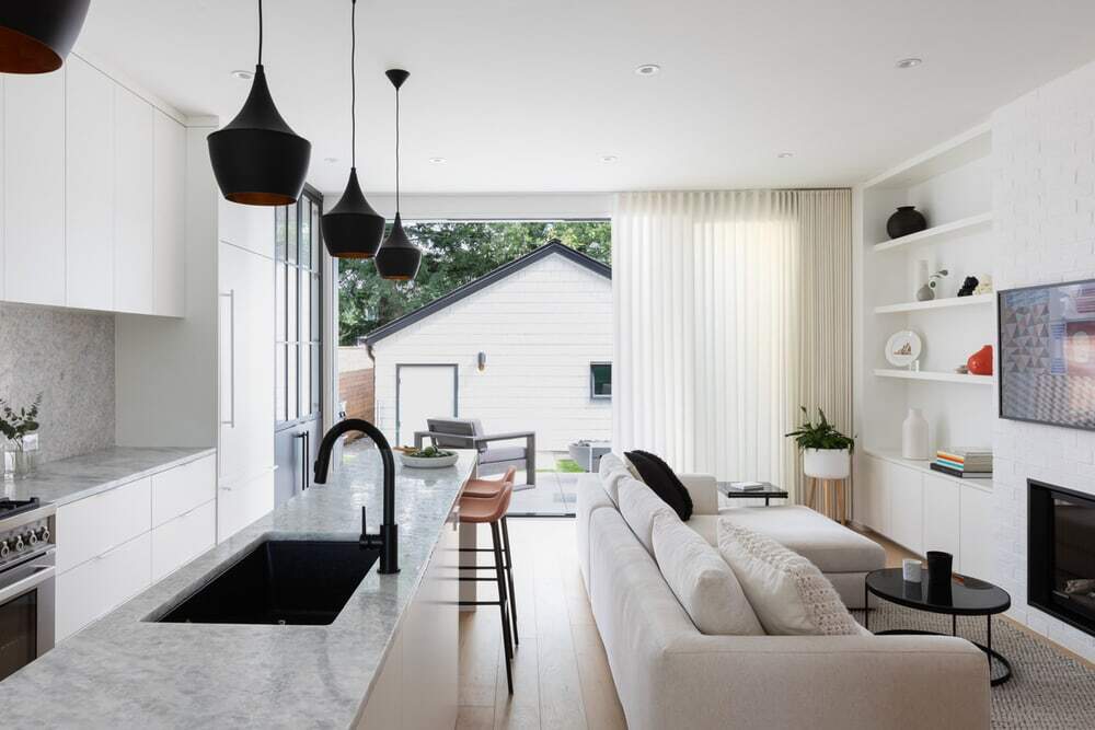 Monochromatic Home with a Clean and Minimalist Interior