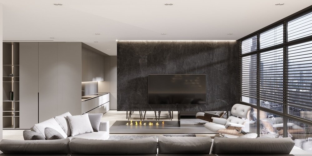 living-room, MONO Architects