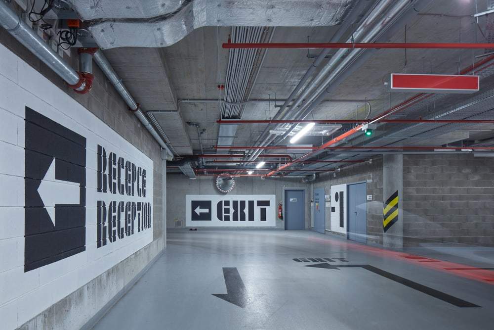 underground parking lot, ADNS Architects