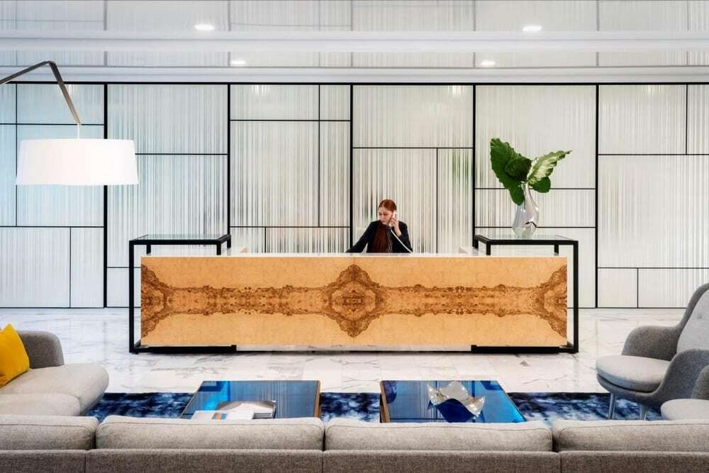 reception area, Elkus Manfredi Architects