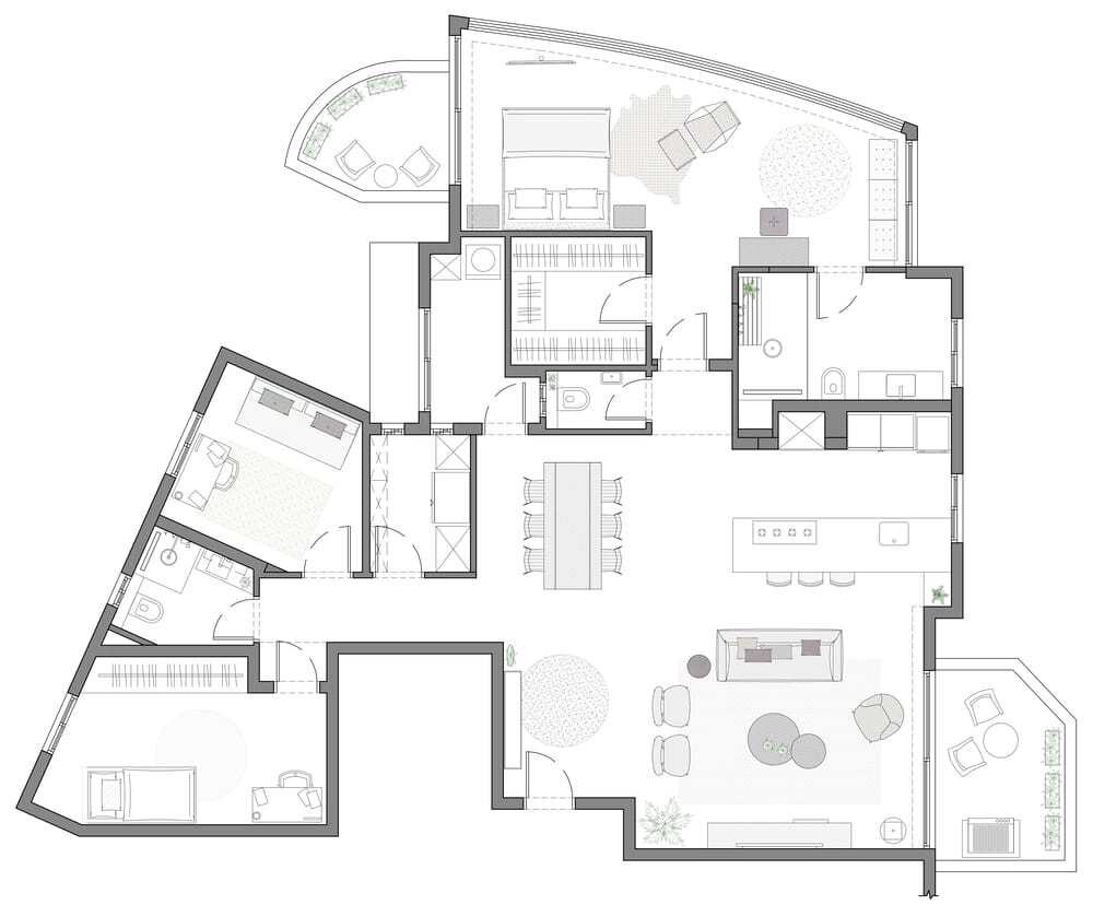 floor plan, Maya Sheinberger Interior Design