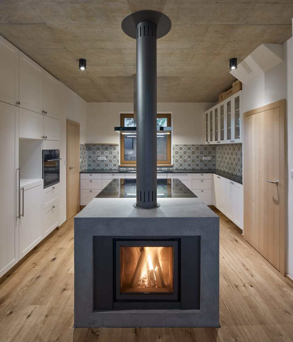 fireplace, kitchen, Kaa Studio