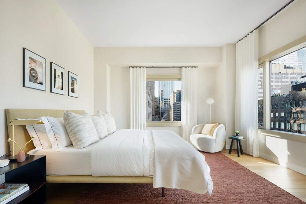 bedroom, penthouse, Tribeca New York