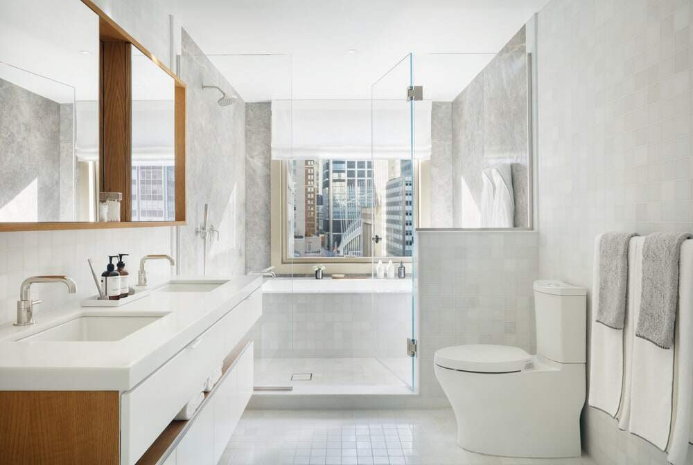 bathroom, penthouse, Tribeca New York