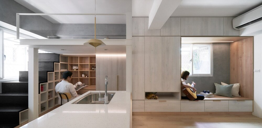 Miǎo Miǎo Apartment, Taipei City by NestSpace Design