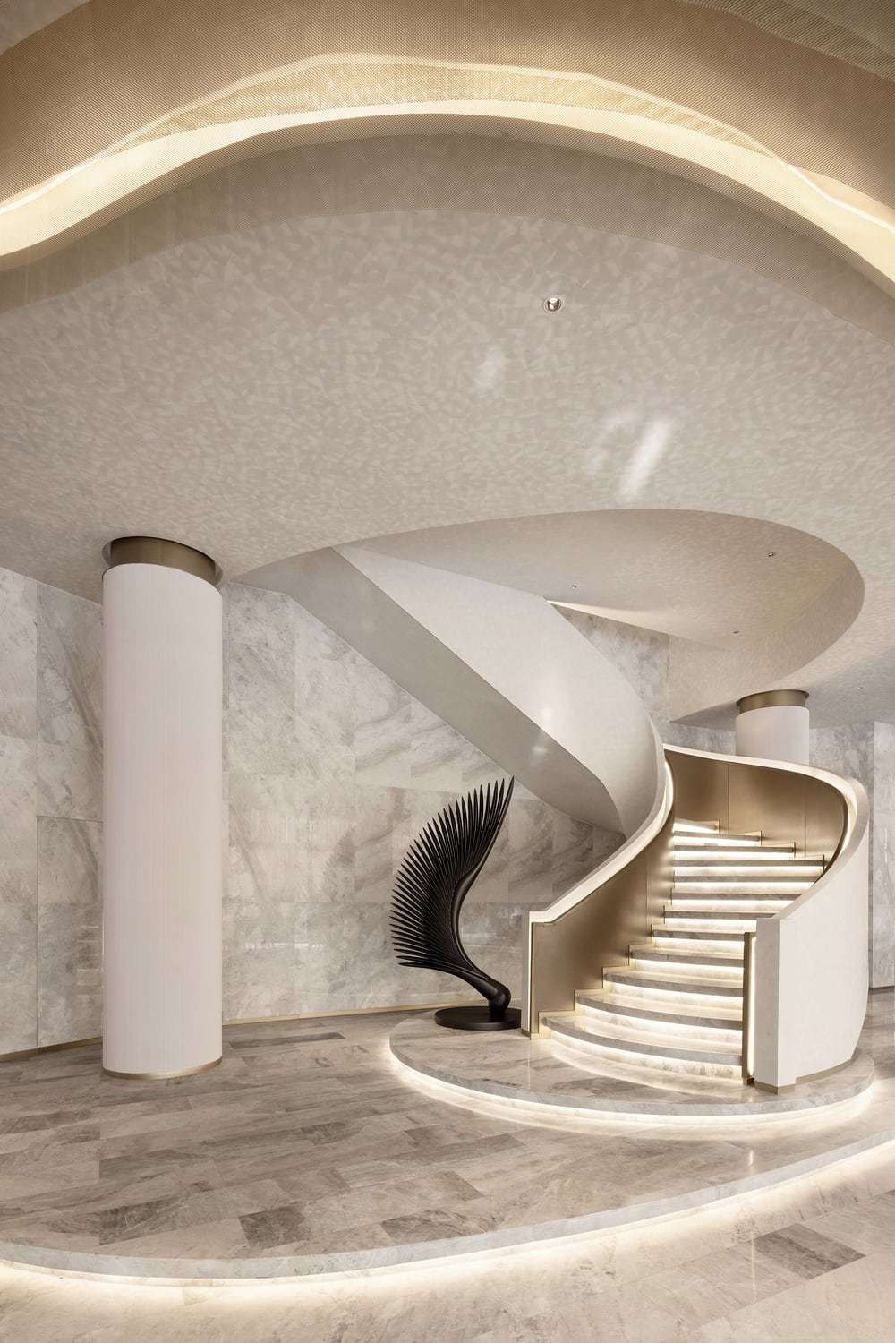 Spiral staircase, Qiran Design Group