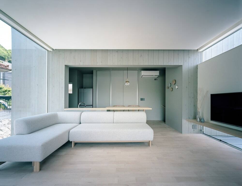 living room, FujiwaraMuro Architects