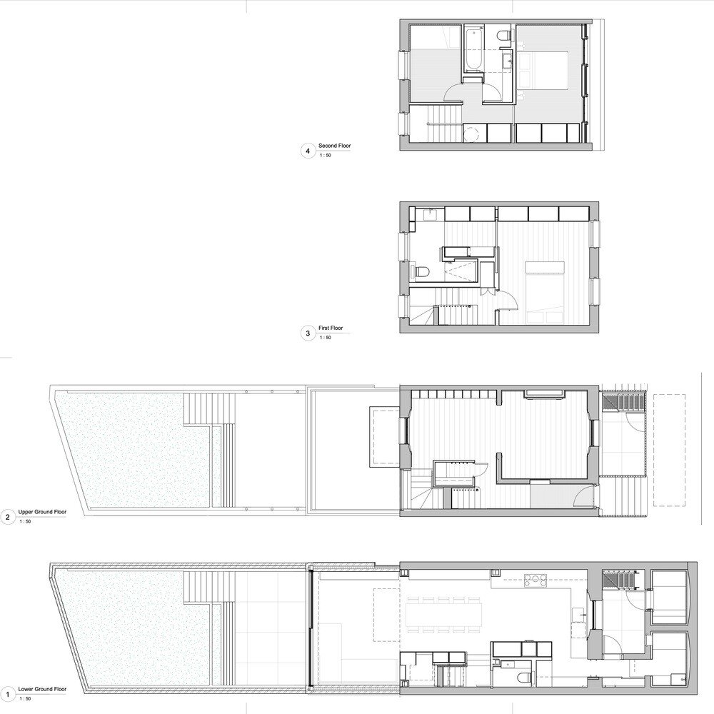 floor plan, Moxon Architects
