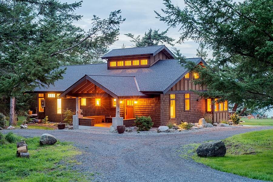 A Pacific Northwest Retreat on a Lovely Rural Property with Low-Bank Waterfront
