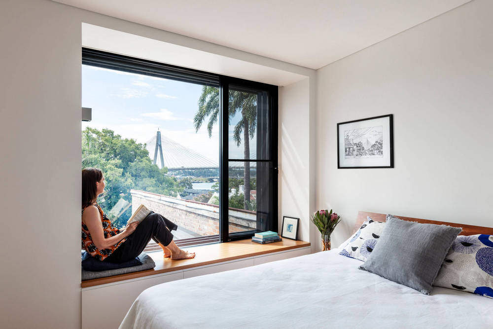 contemporary master bedroom in Sydney, Anderson Architecture