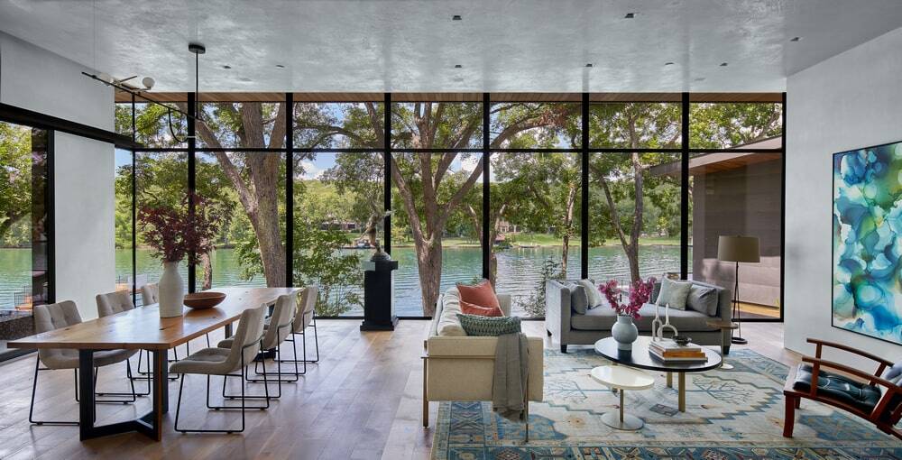 A Vintage Lake Austin Home with a Hexagon View by LaRue Architects / Britt Design Group