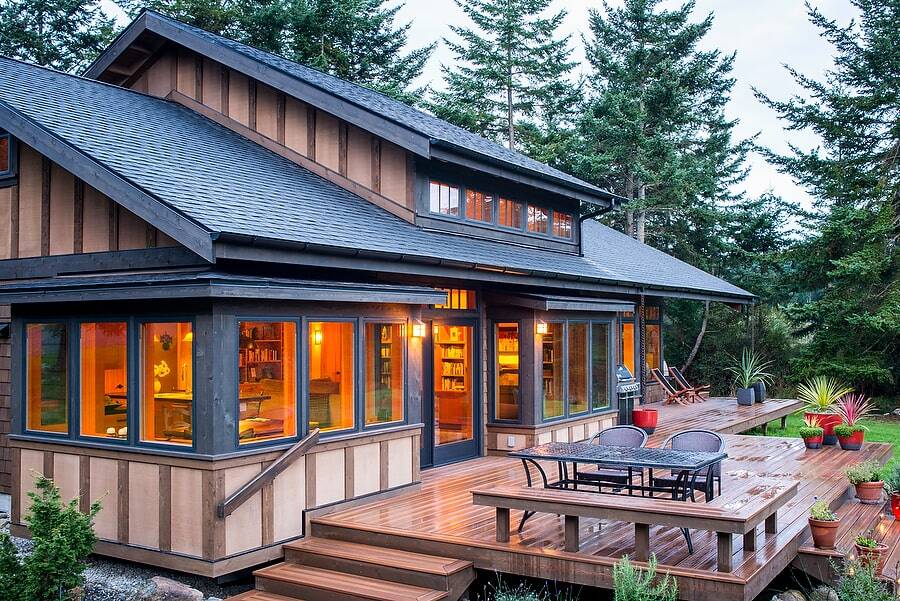 A Pacific Northwest Retreat on a Lovely Rural Property with Low-Bank Waterfront