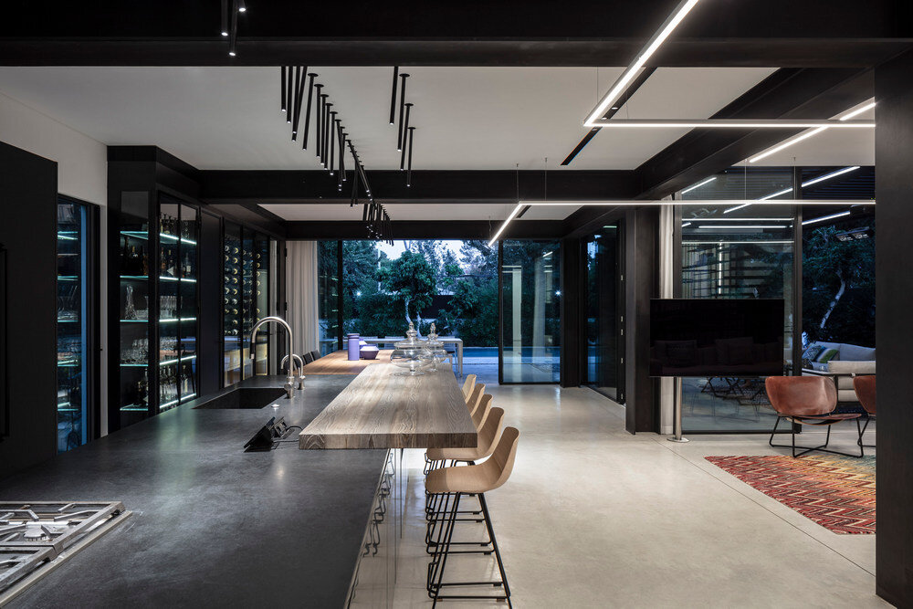 kitchen, D89 House by Architect Raz Melamed