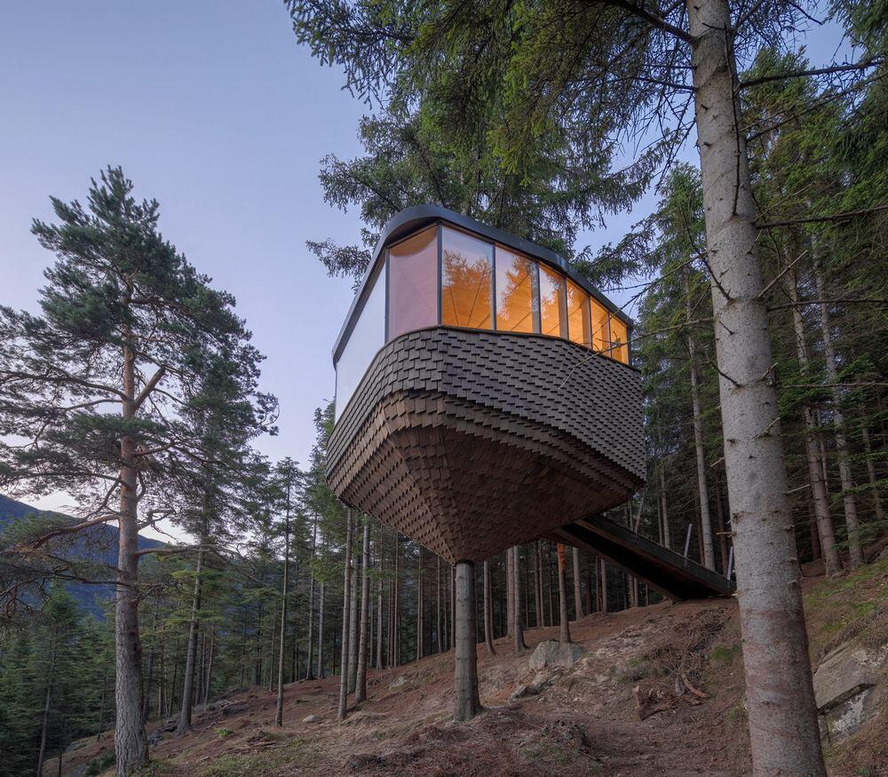 Woodnest Treehouses by Helen & Hard