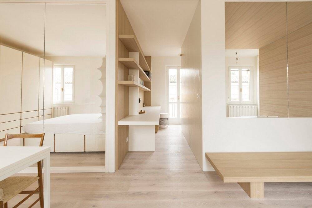 Small Apartment Restored by Archiplan Studio in Mantova, Italy