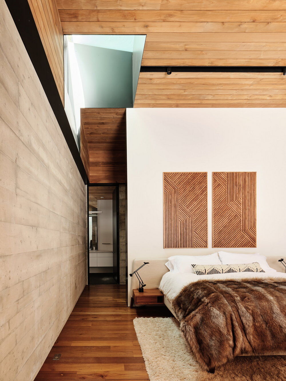 bedroom, Faulkner Architects in Truckee, California