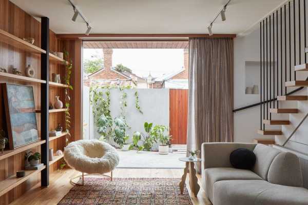 A Contemporary Home Addition with a Glass Floor