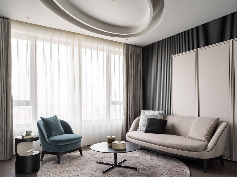 living room, A Harmonious Family Home, Senjin Interior Design