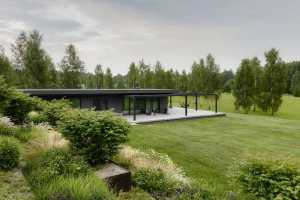Sleek Pavilion-style Weekend House in Rural Latvia
