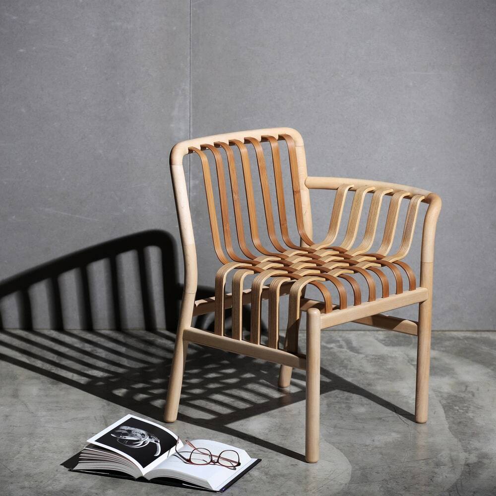 Lattice Chair Weaving Armchair by Chen Kuan-Cheng / A' Design Award Winners