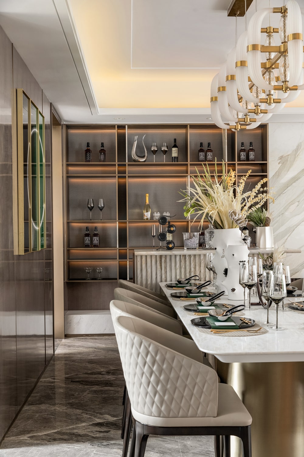 dining room, Qiran Design Group