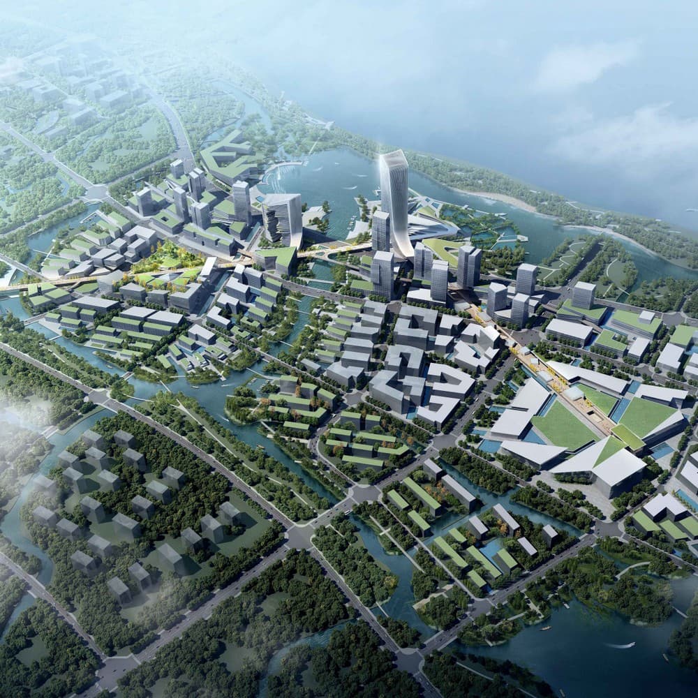 Urban Planning and Urban Design, Lougang City CBD for Taihu by gad
