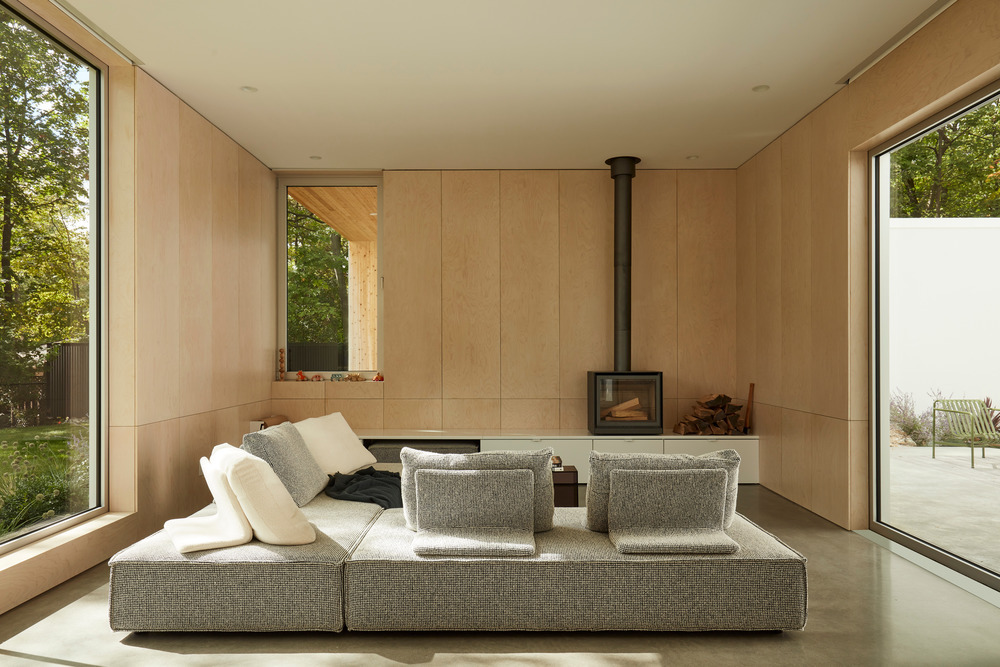living room, Maurice Martel architecte