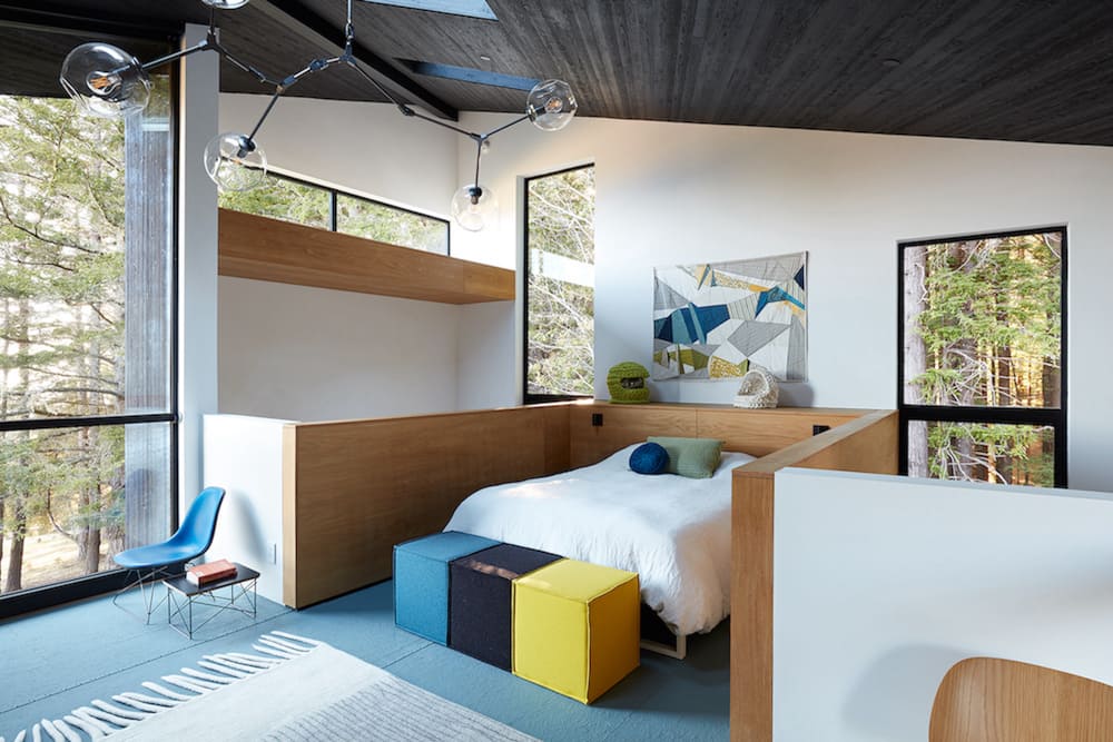 bedroom, Klopf Architecture