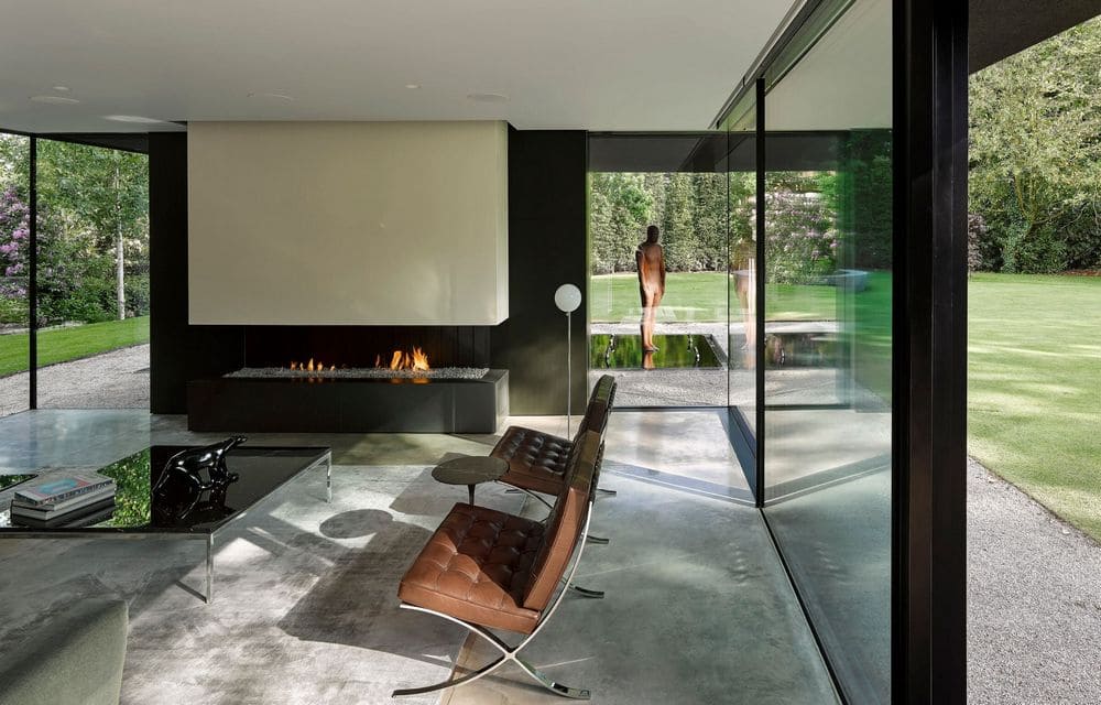 living room, fireplace, Scott Donald Architecture