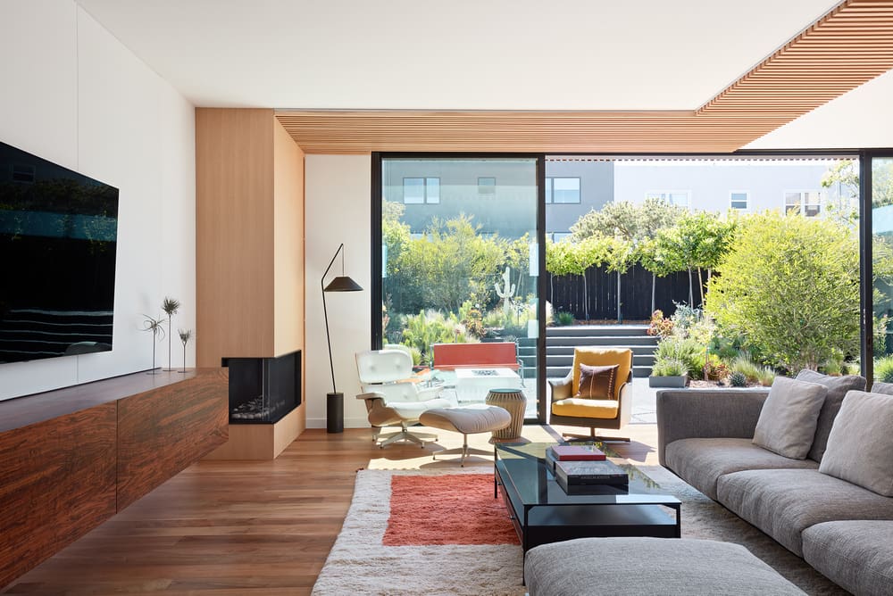 living room, Klopf Architecture