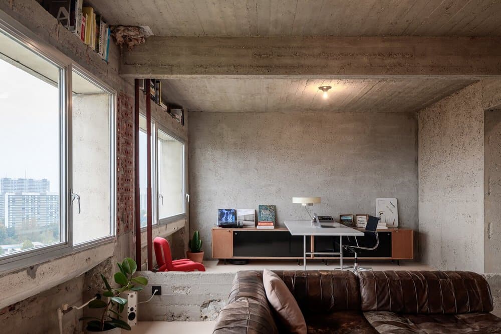 Brutalist Duplex by Studio Okami Architects