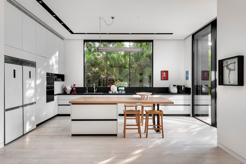kitchen, dining area, Linenberg-Rosen Architects