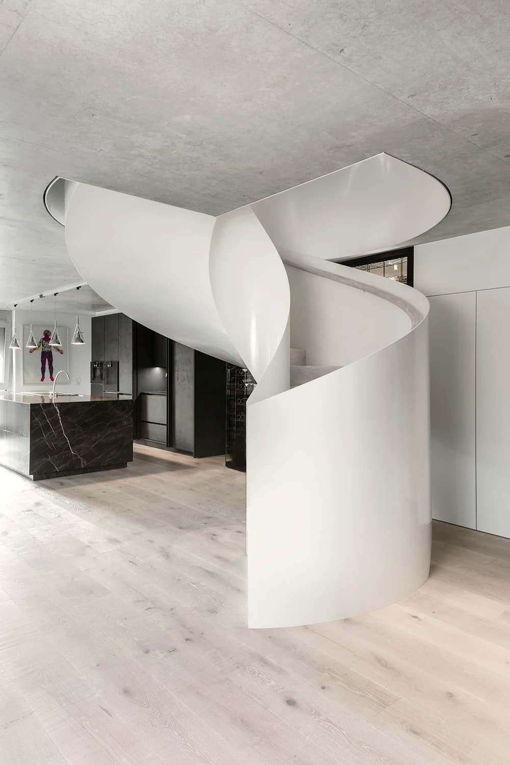 spiral stairs, Montalba Architects