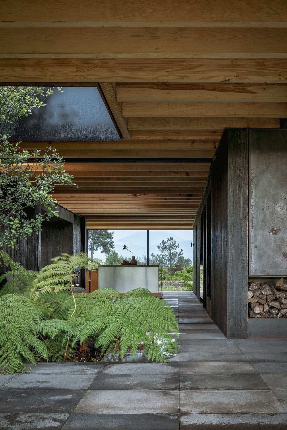 Rain Harvest Home - Net Zero House Equipped with a Green Roof and Sustainable Bathhouse