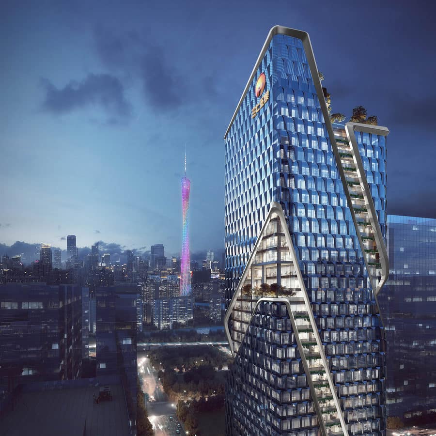 37 Interactive Entertainment HQ Highrise Building by Guowei Zhang / A’ Design Award and Competition winners