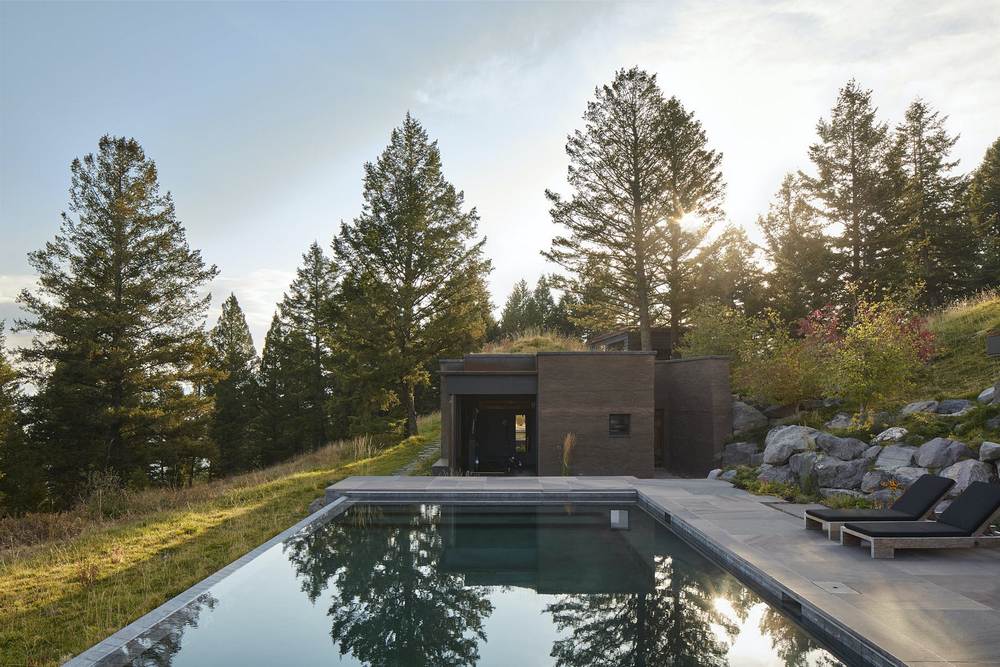 pool, Wyoming Retreat by Andersson/Wise